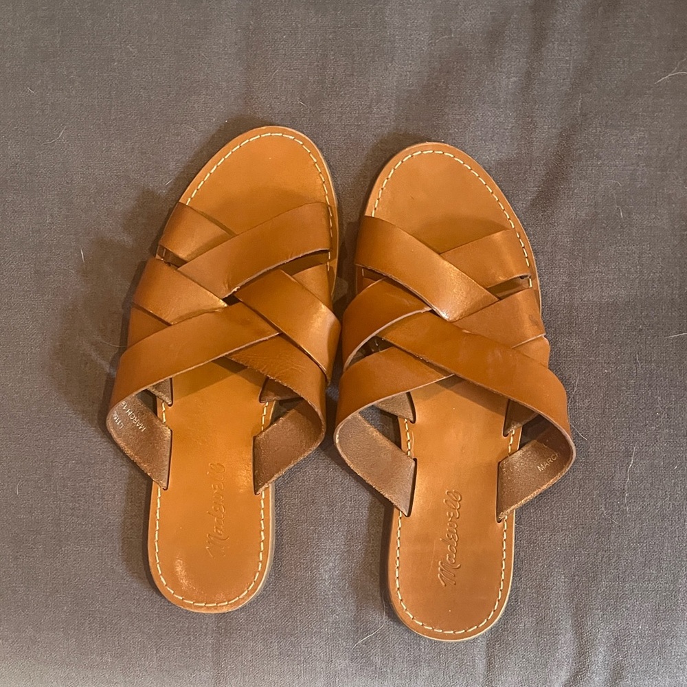 Madewell Woven Slides 9B